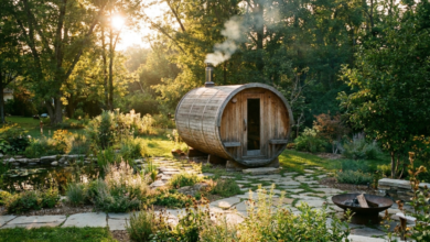 Pairing a Barrel Sauna With a Cold Plunge for Contrast Therapy in a Small Yard